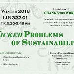 Wicked Problems of Sustainability